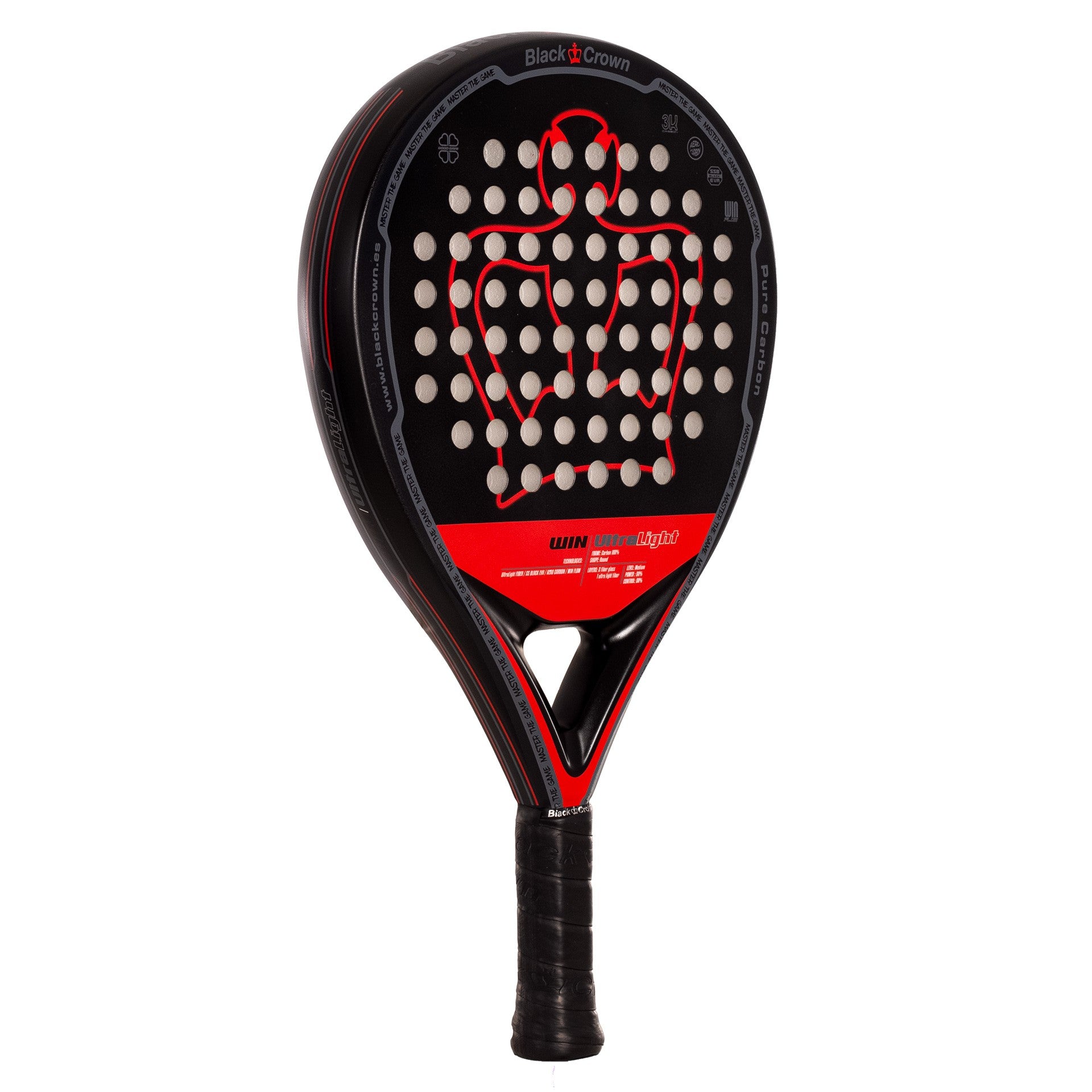 RAQUETTE DE PADEL BLACK CROWN WIN ULTRALIGHT