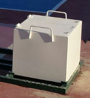 SET OF SMALL WHITE COUNTERWEIGHT DRAWERS