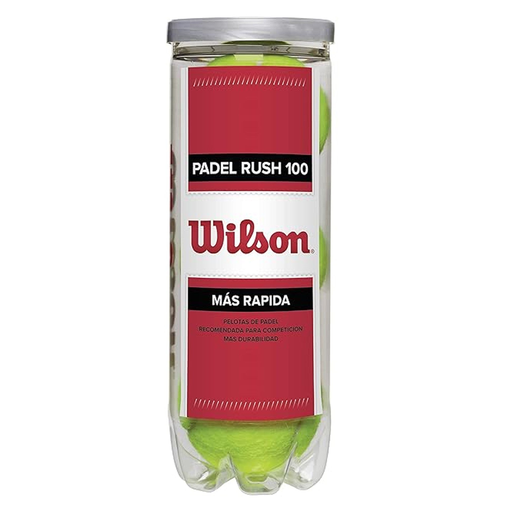 BOÎTE DE 3 BALLES DE PADEL WILSON RUSH 100