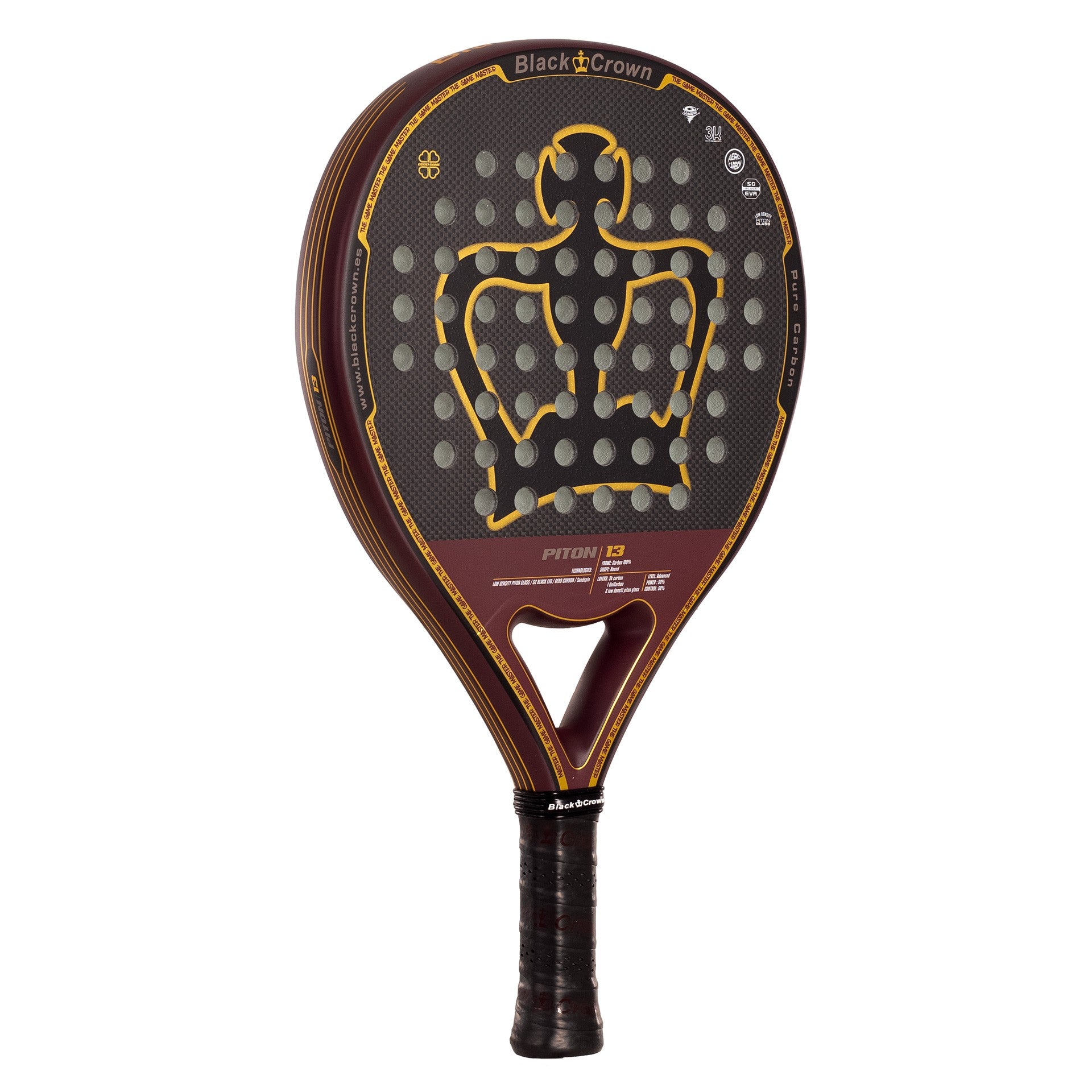 RAQUETTE DE PADEL BLACK CROWN PITON 13