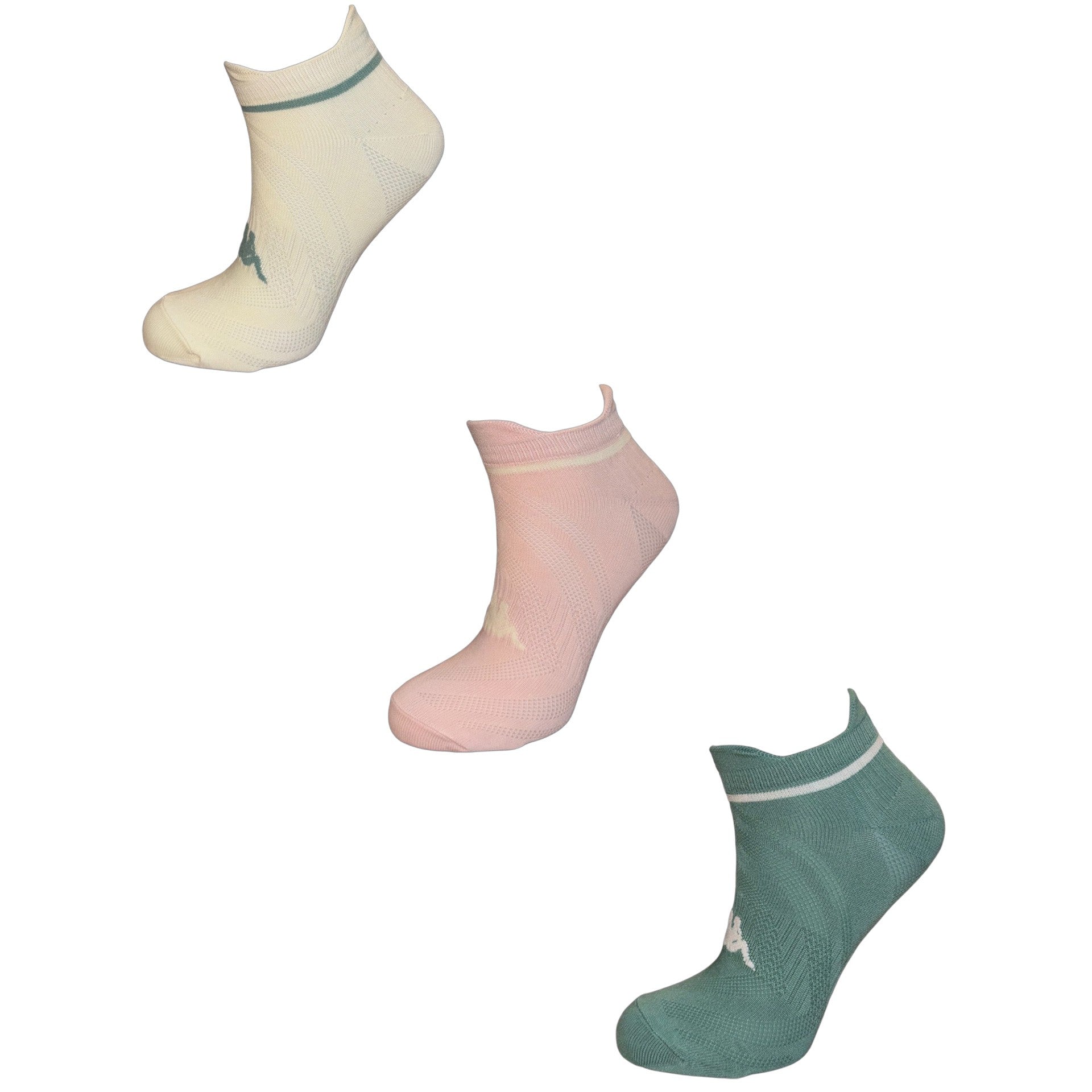 CASE OF 20 KAPPA MICRO RECYCLE SOCKS TRIPACKS 19890859