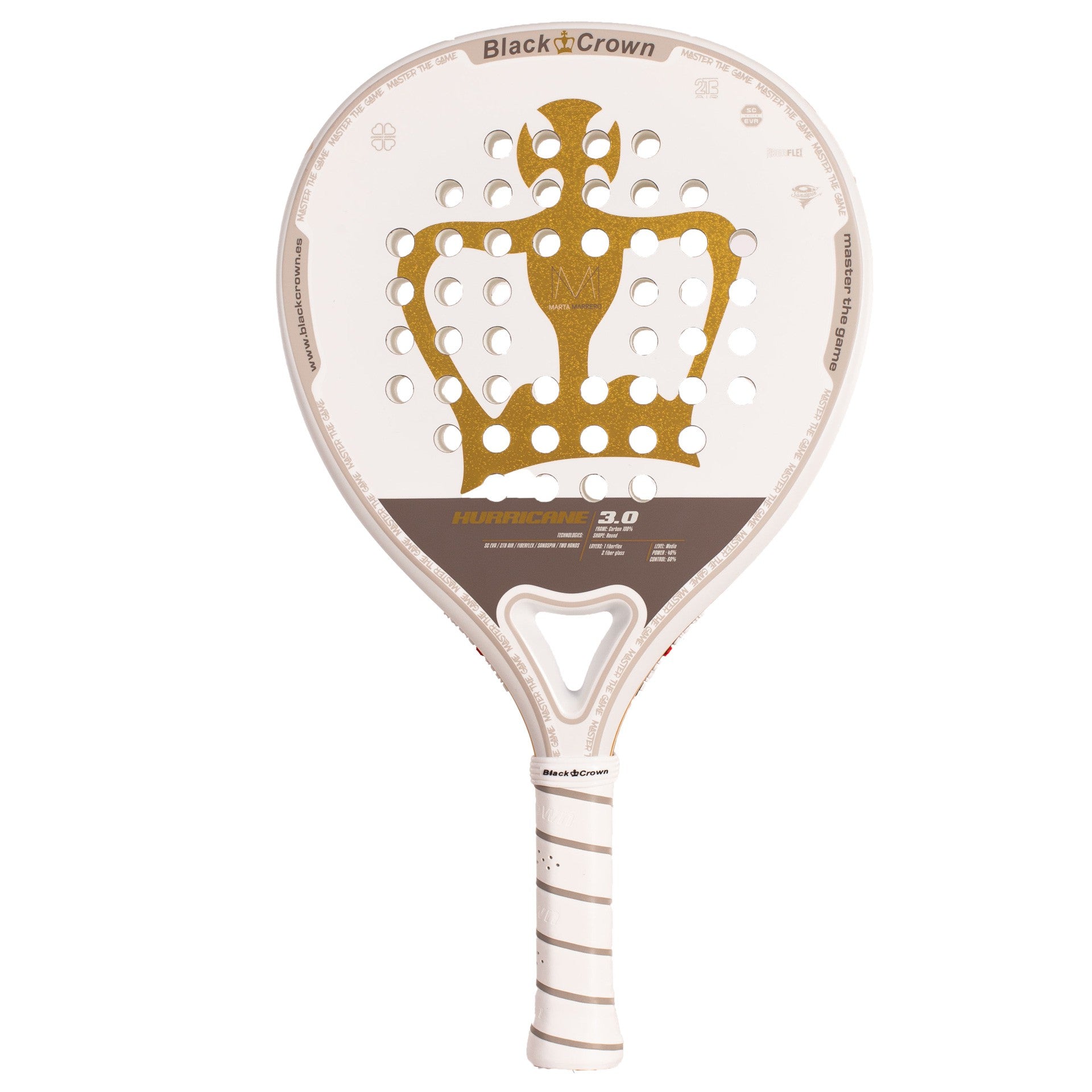 RAQUETTE DE PADEL BLACK CROWN HURRICANE 3.0