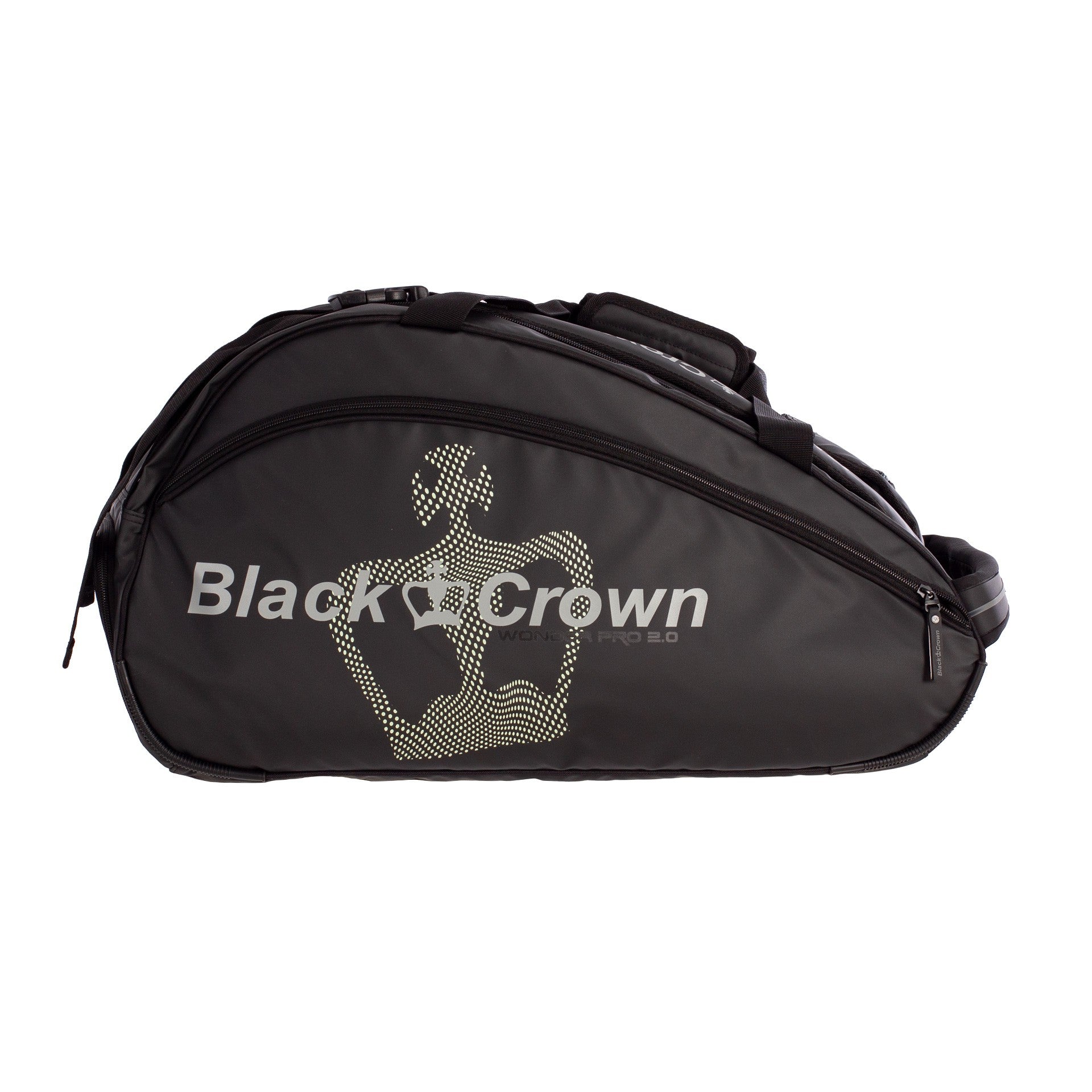 BLACK CROWN WONDER PRO 2.0 PADEL RACKET BAG - BLACK - FLUOR YELLOW