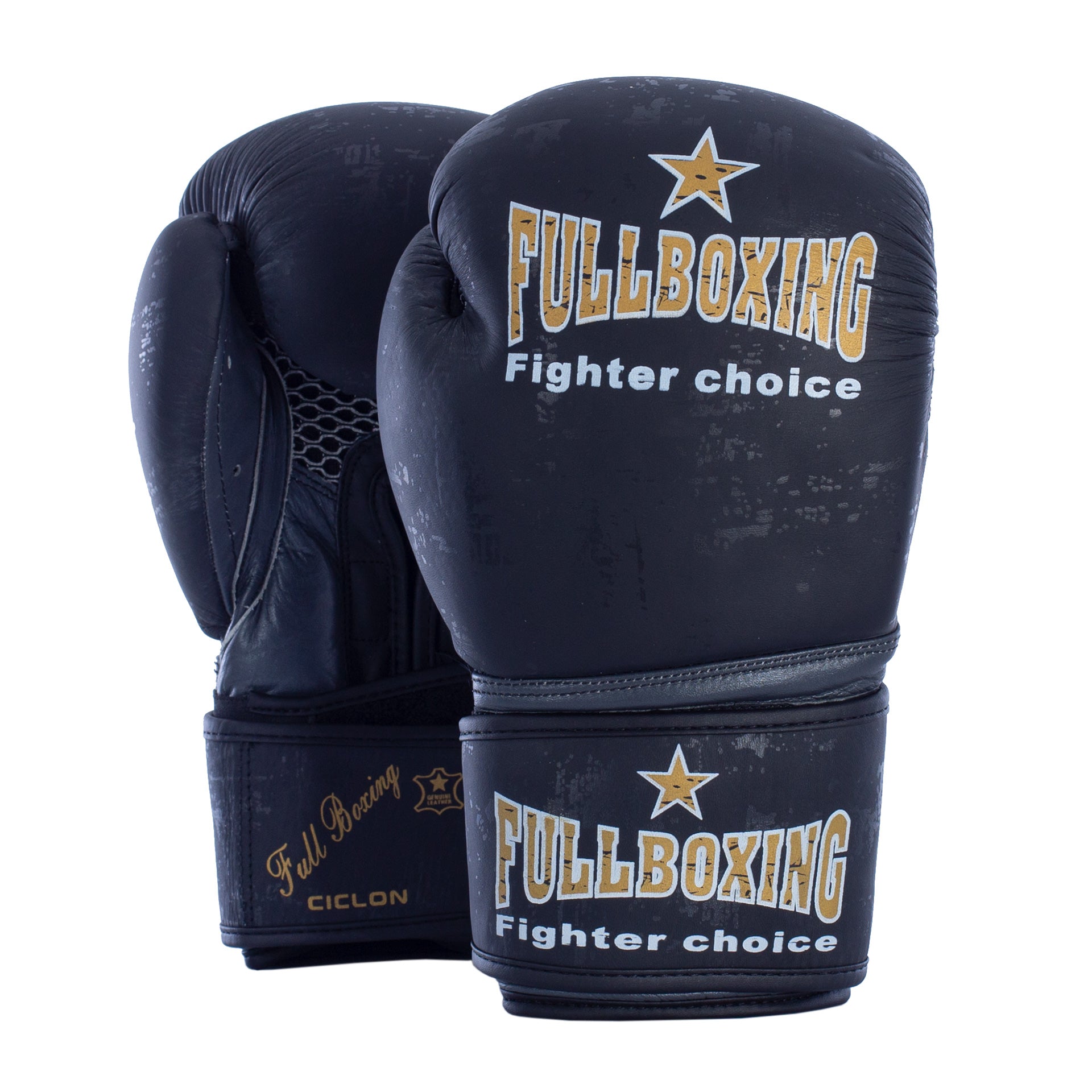 PAIRE DE GANTS DE BOXE FULLBOXING CUIR NATUREL CYCLONE