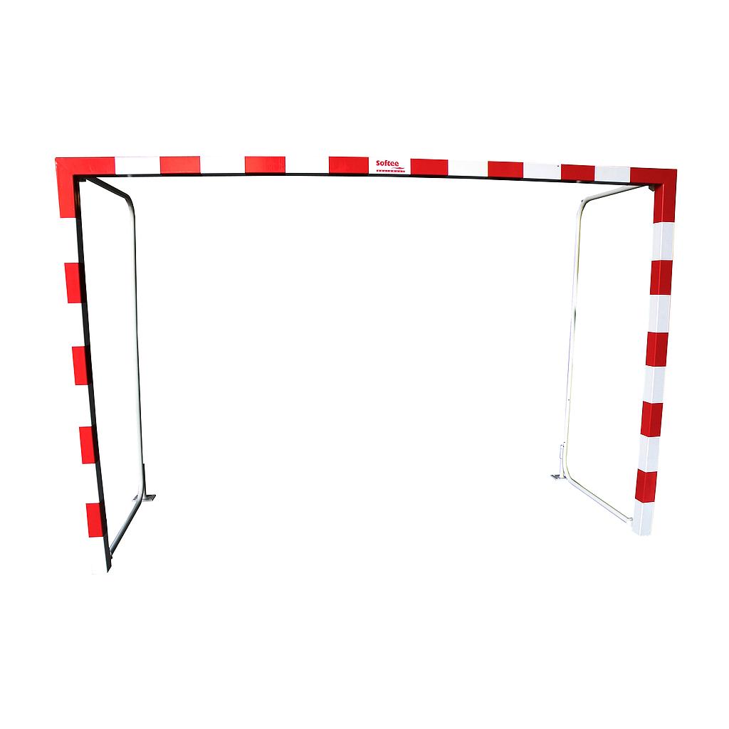 SET OF FOLDABLE METAL FUTSAL/HANDBALL GOALS 80X80MM