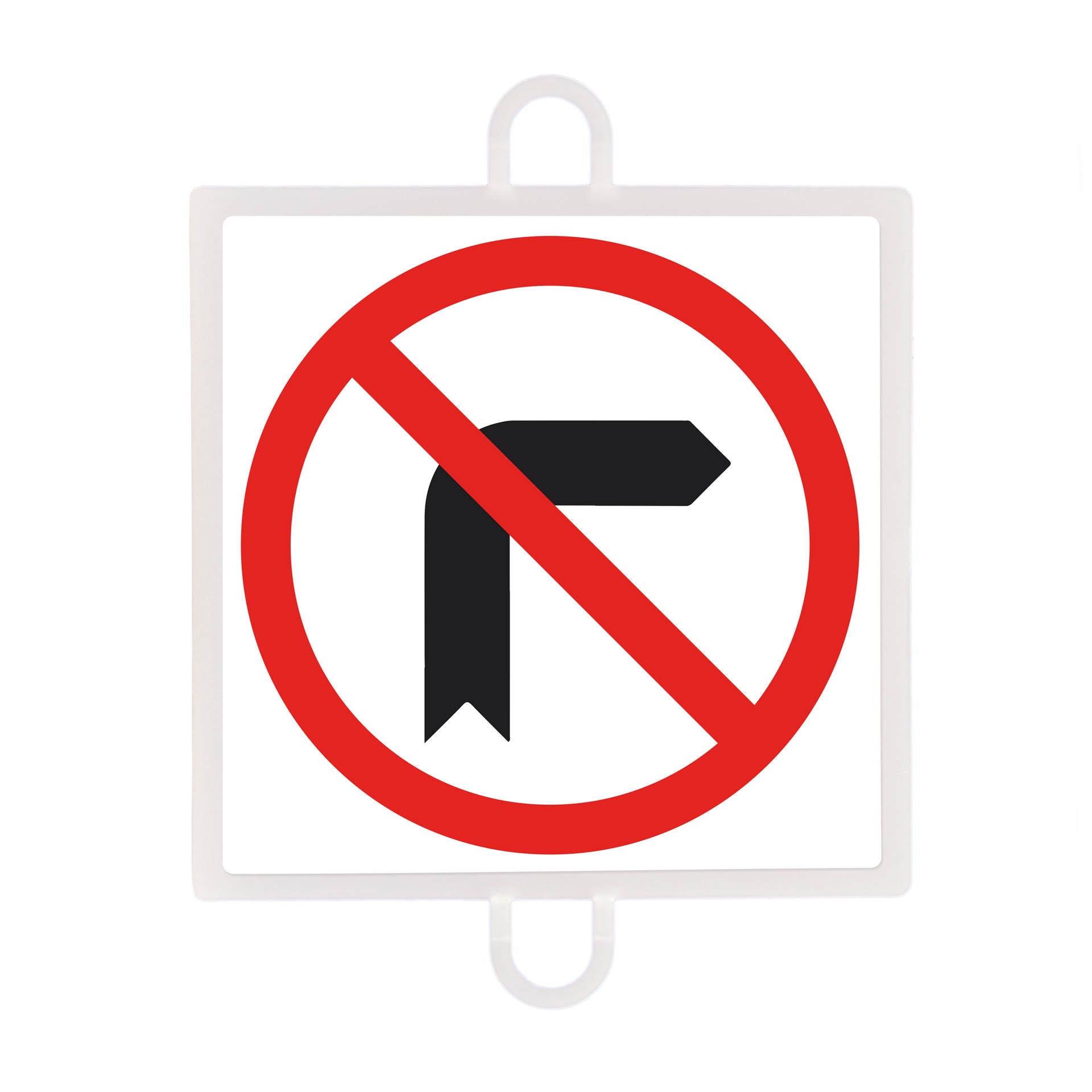 PROHIBITORY TRAFFIC SIGN PANEL NO. 4 (RIGHT TURN)