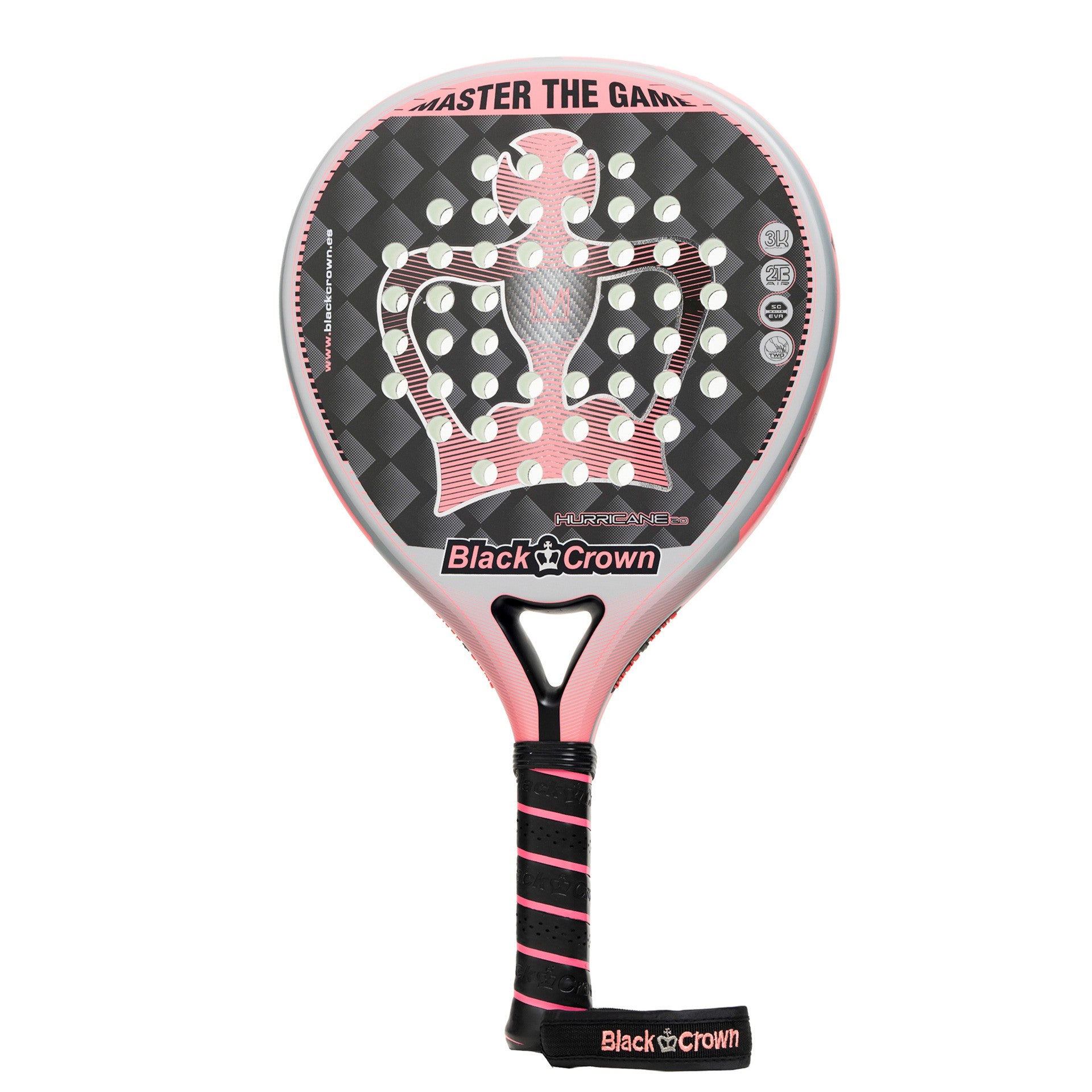 RAQUETTE DE PADEL BLACK CROWN HURRICANE 2.0