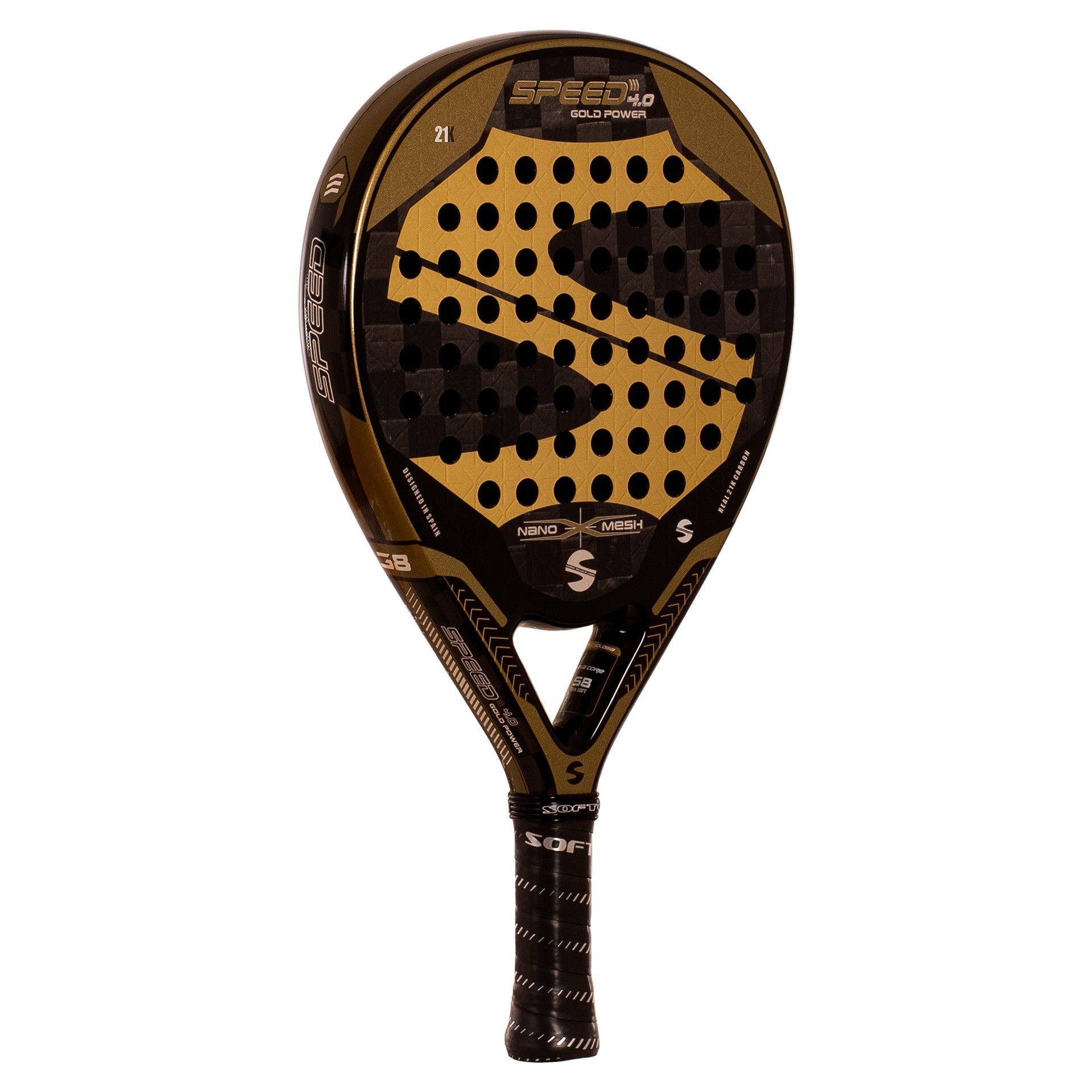 RAQUETTE DE PADEL SOFTEE SPEED GOLD POWER 4.0 NANO MESH