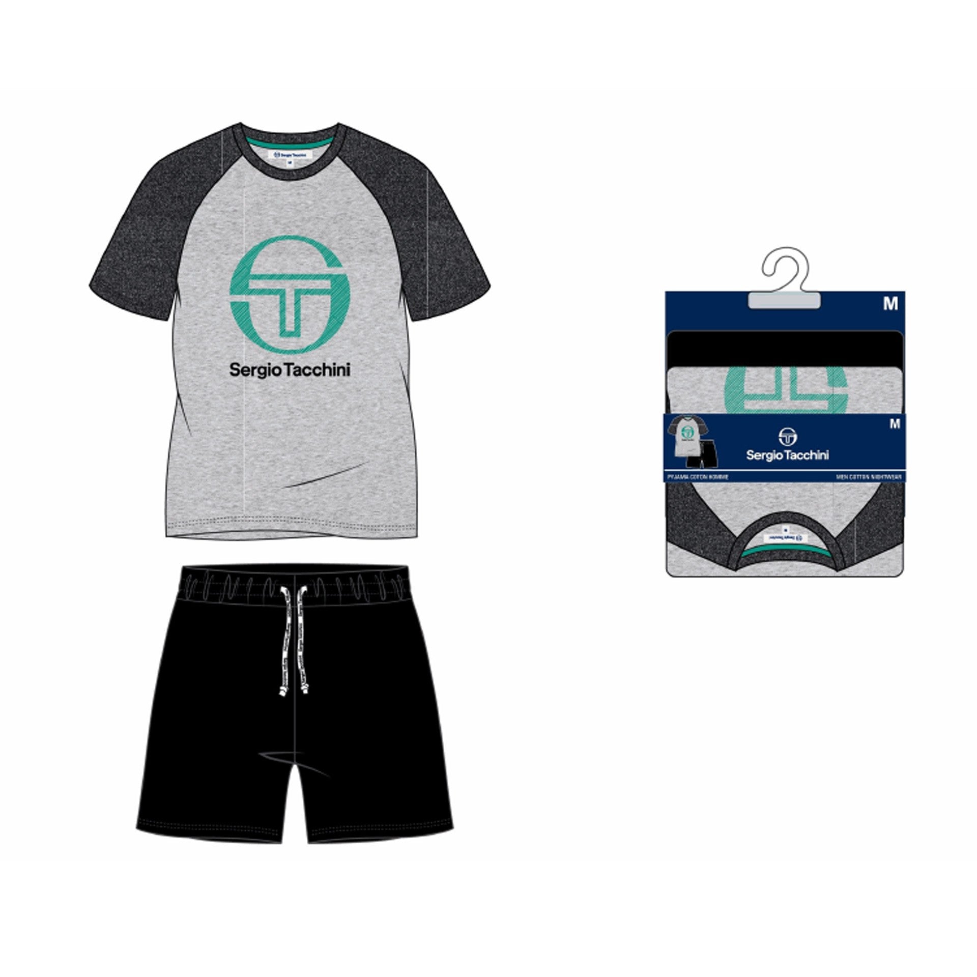 CAJA DE 12 PIJAMAS HOMBRE H AFT PYJASHORT TACCHINI 39492627