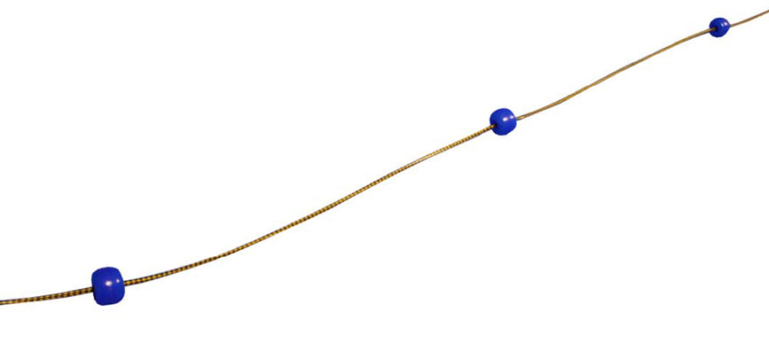 LIGNE D'EAU FLOTTANTE MARQUEURS 25M AVEC CORDE ET MOUSQUETON (FLOTTEUR TOUS LES MÈTRES)