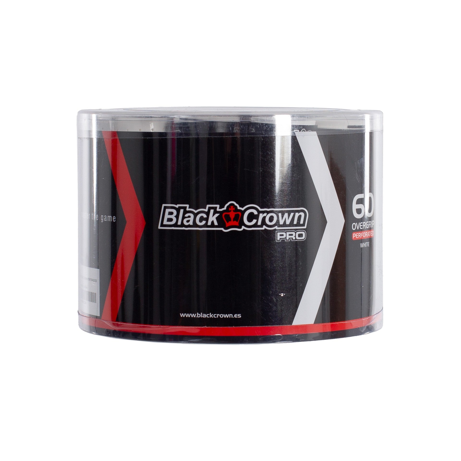 JAR 60 BLACK CROWN PERFORATED WHITE OVERGRIPS