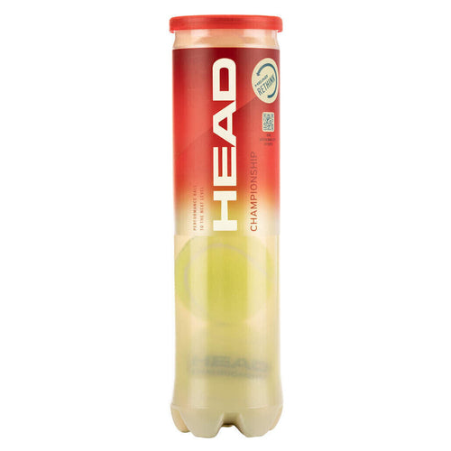 BOTE DE 4 PELOTAS DE TENIS HEAD CHAMPIONSHIP