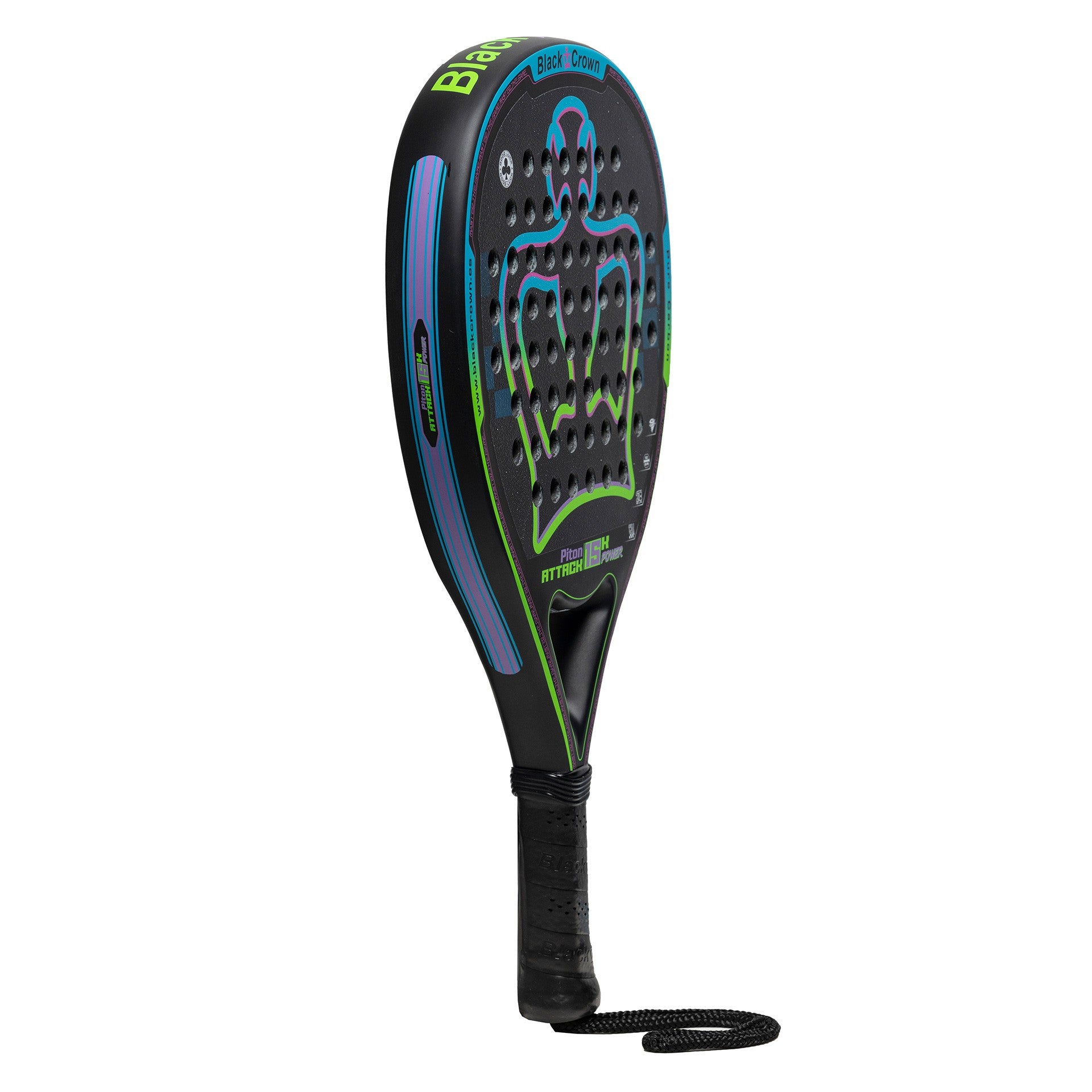 RAQUETTE DE PADEL BLACK CROWN PITON ATTACK 15K POWER