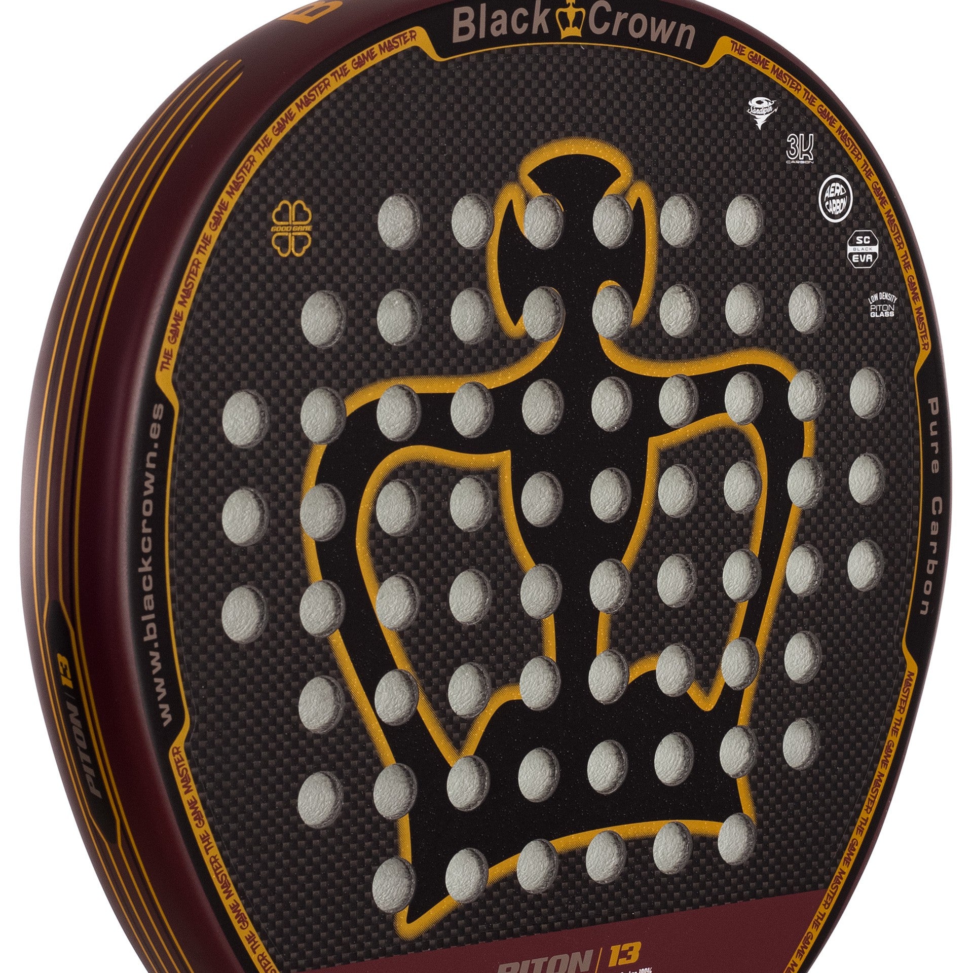 RAQUETTE DE PADEL BLACK CROWN PITON 13