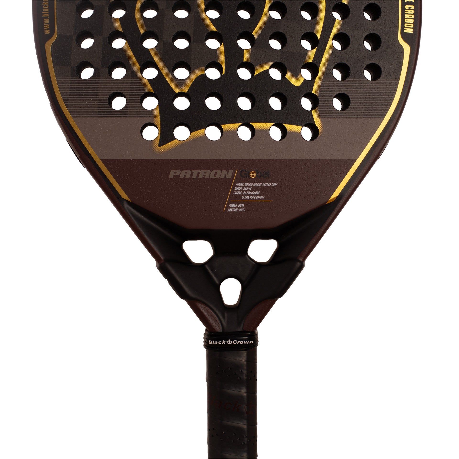 PALA DE PÁDEL BLACK CROWN PATRON GLOBAL