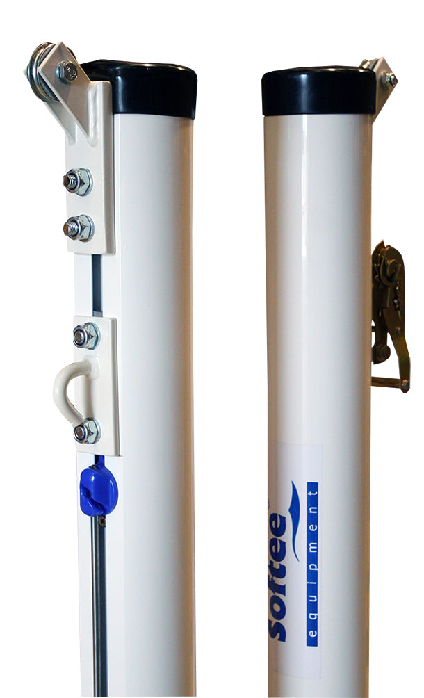 MOVABLE ALUMINUM TENNIS POSTS Ø 90MM