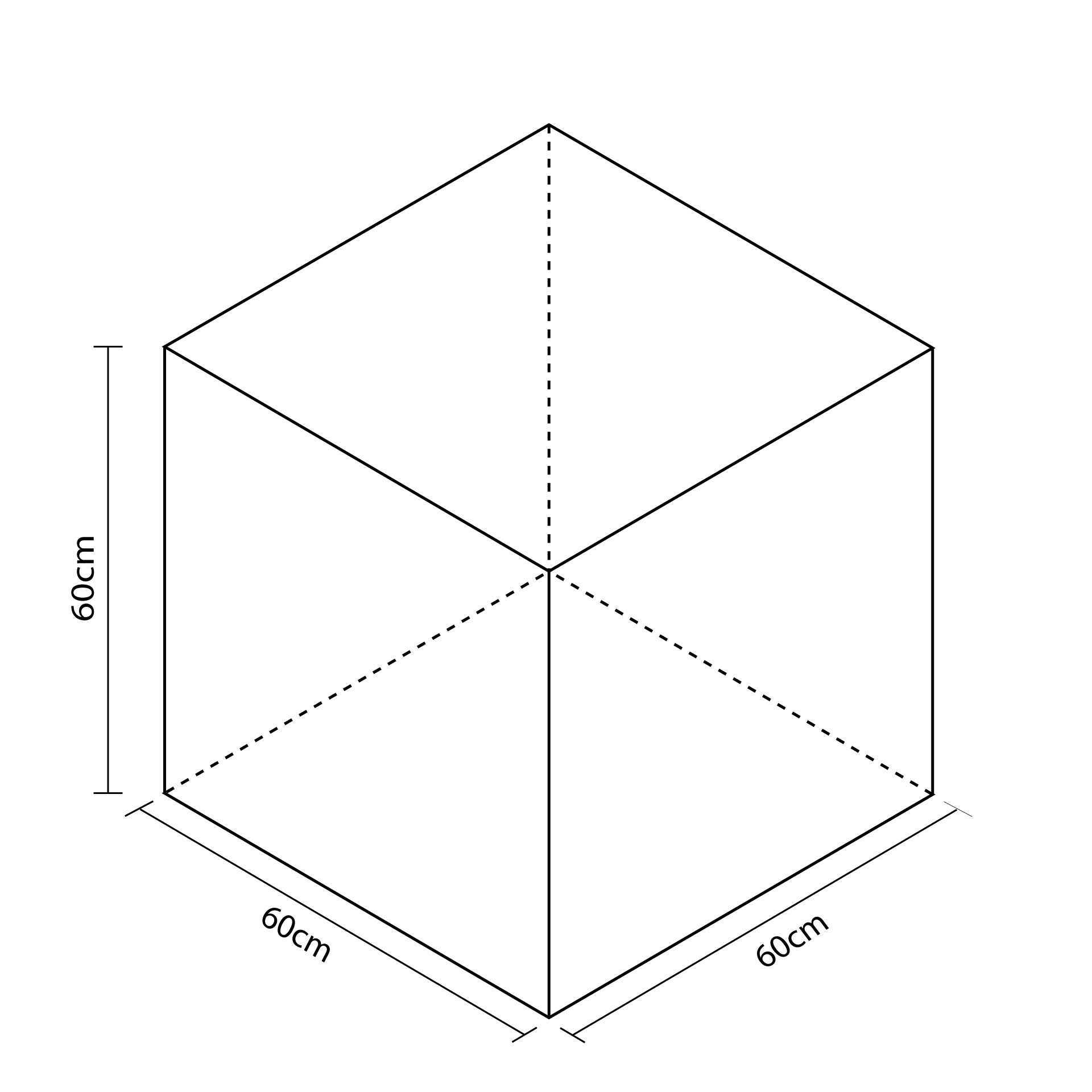 SQUARE FIGURE 60CM