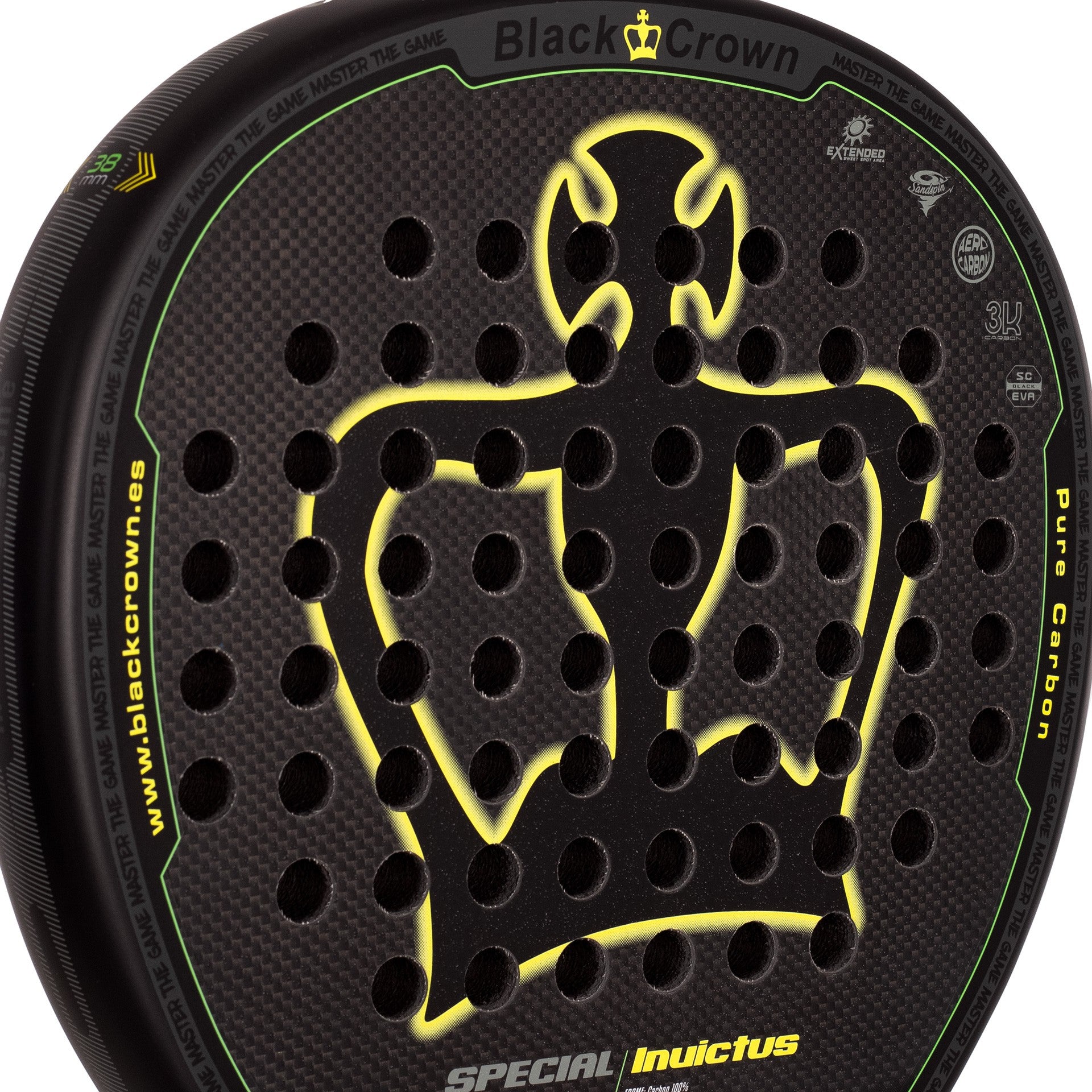 RAQUETTE DE PADEL BLACK CROWN SPECIAL INVICTUS
