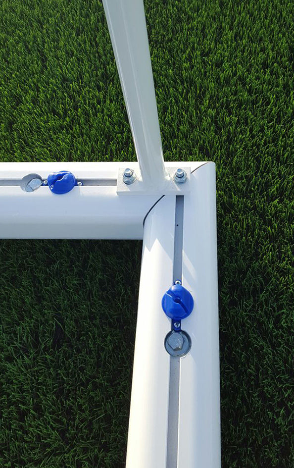 ALUMINIUM SOCCER GOALS FOR 11-A-SIDE FOOTBALL 120X100 MM MOBILE