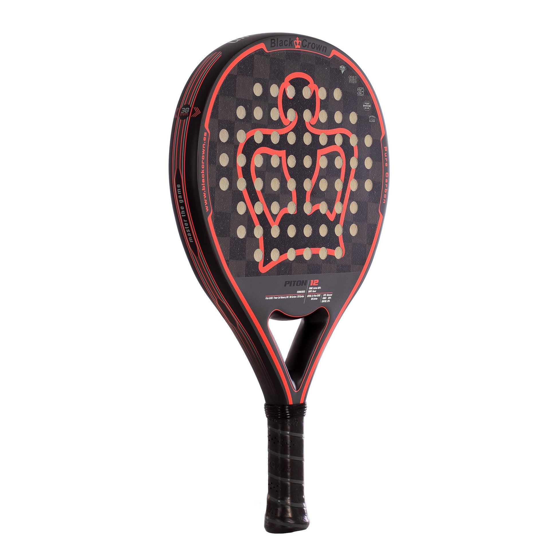 BLACK CROWN PITON 12 PADEL RACKET