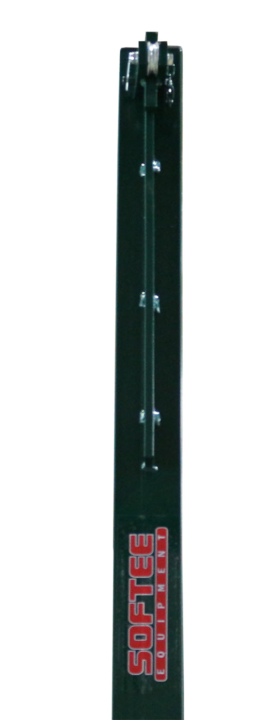 SET OF 2 FIXED 80X80MM SQUARE METAL VOLLEYBALL POSTS