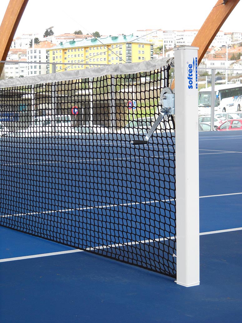 FIXED TENNIS POSTS ALUMINUM SQUARE SECTION 80x80MM