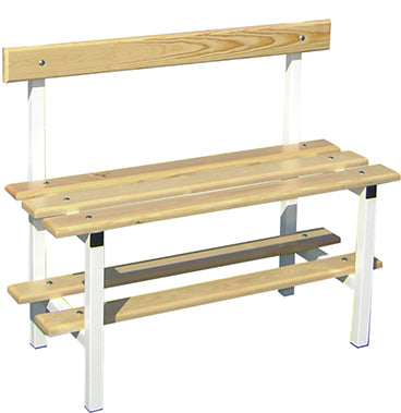CLOTHING BENCH WITH BACKREST