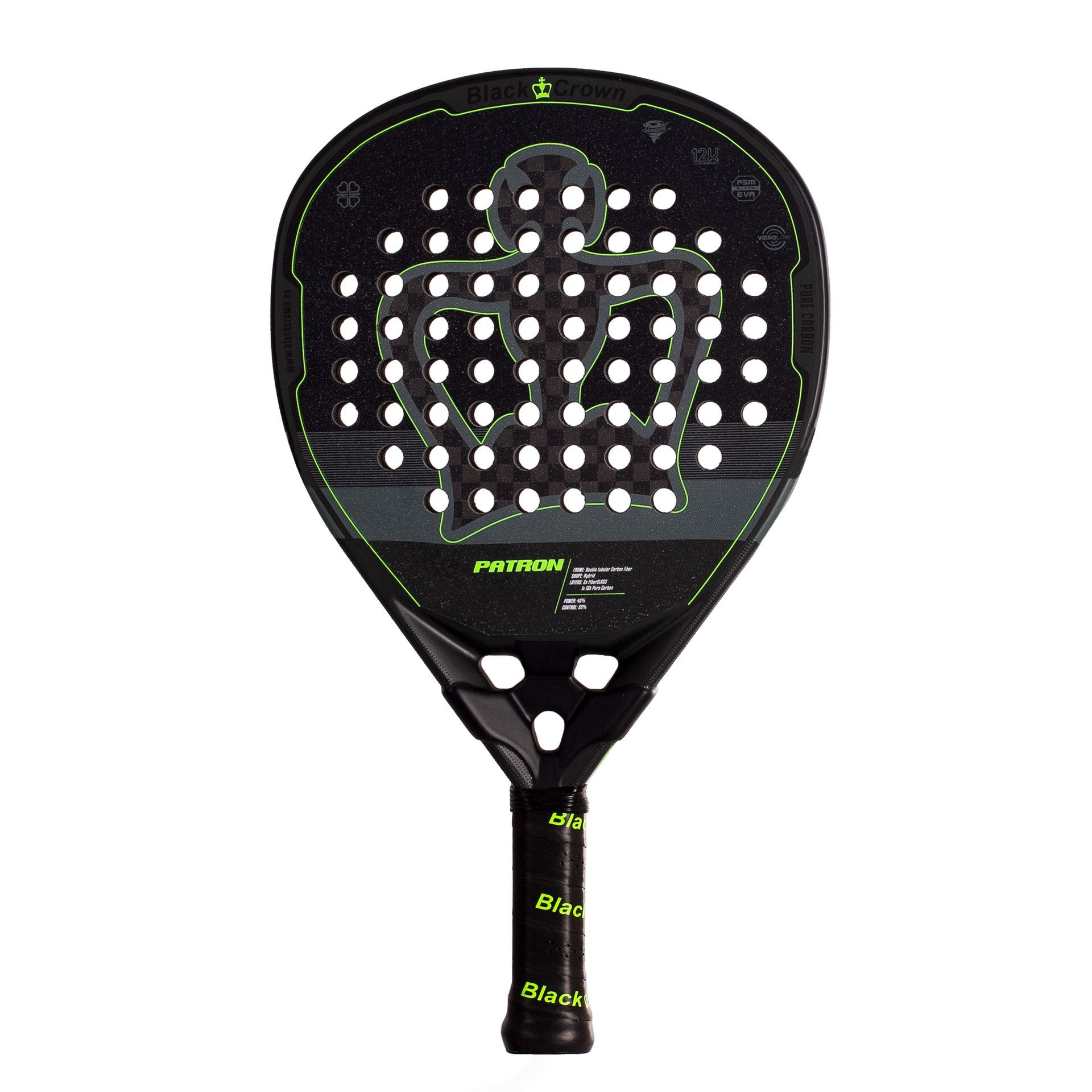 RAQUETTE DE PADEL BLACK CROWN PATRON