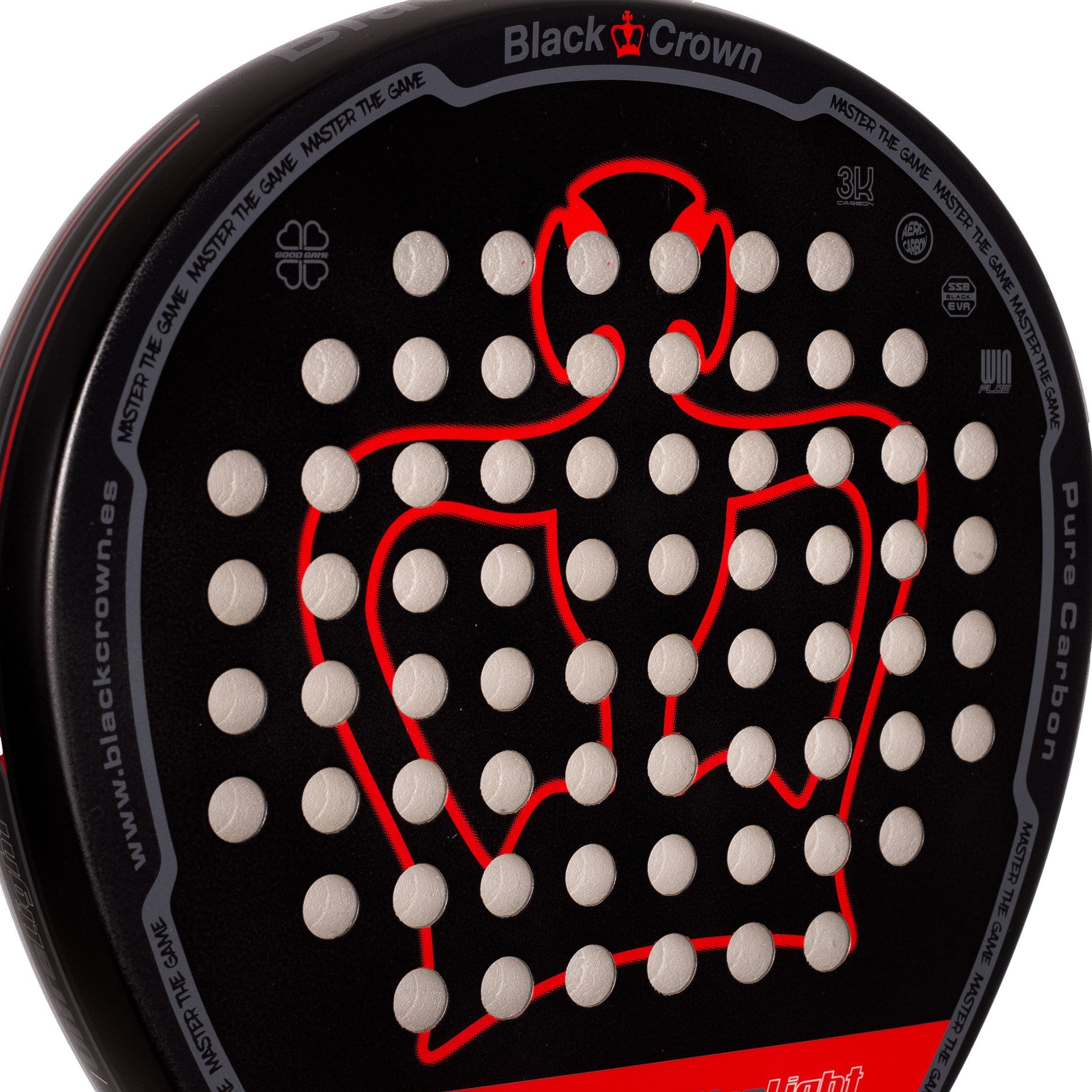 RAQUETTE DE PADEL BLACK CROWN WIN ULTRALIGHT