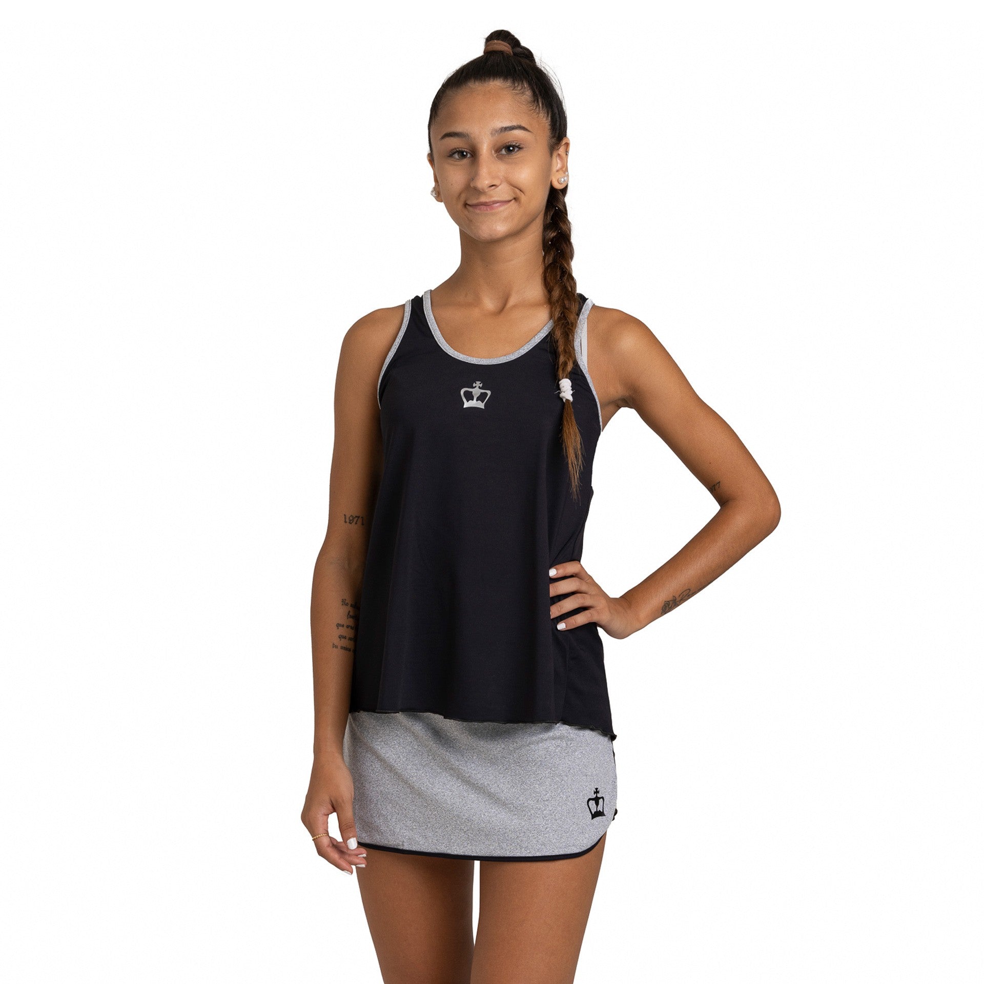 TEE-SHIRT DE PADEL FEMME BLACK CROWN CORFÚ