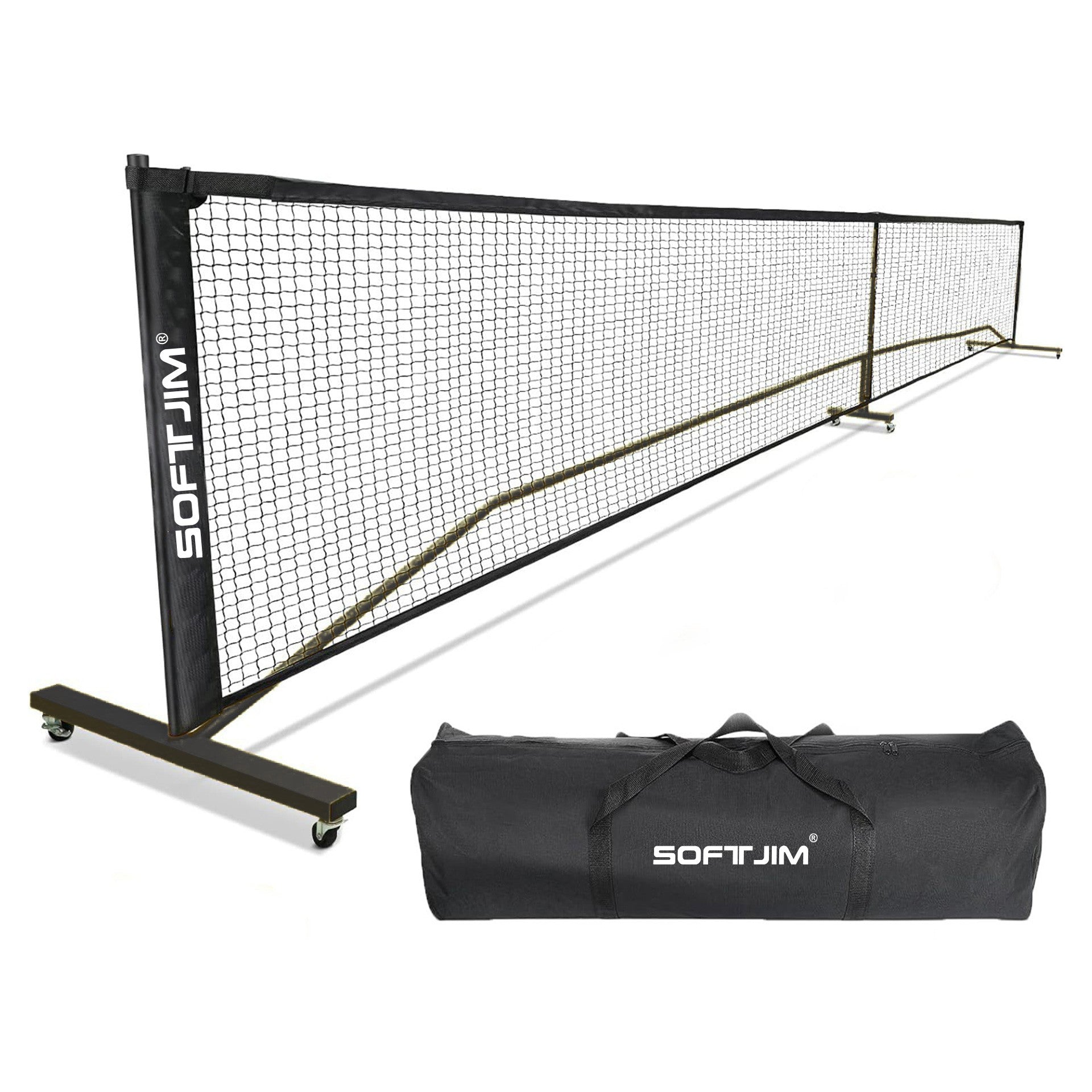 RED PICKLEBALL SOFTJIM WITH WHEELS