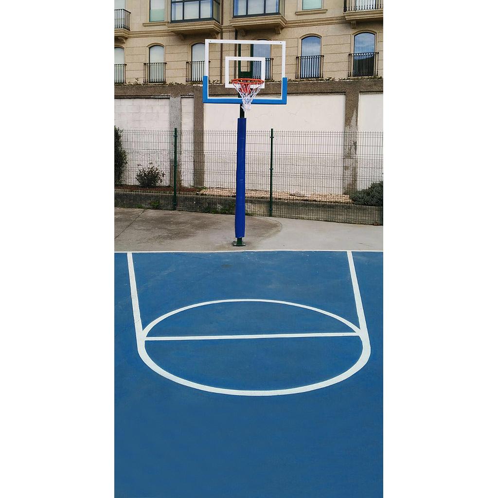 PROTECTIVE PADDING FOR SINGLE-POST BASKETBALL/MINI-BASKETBALL HOOPS 80x80 mm