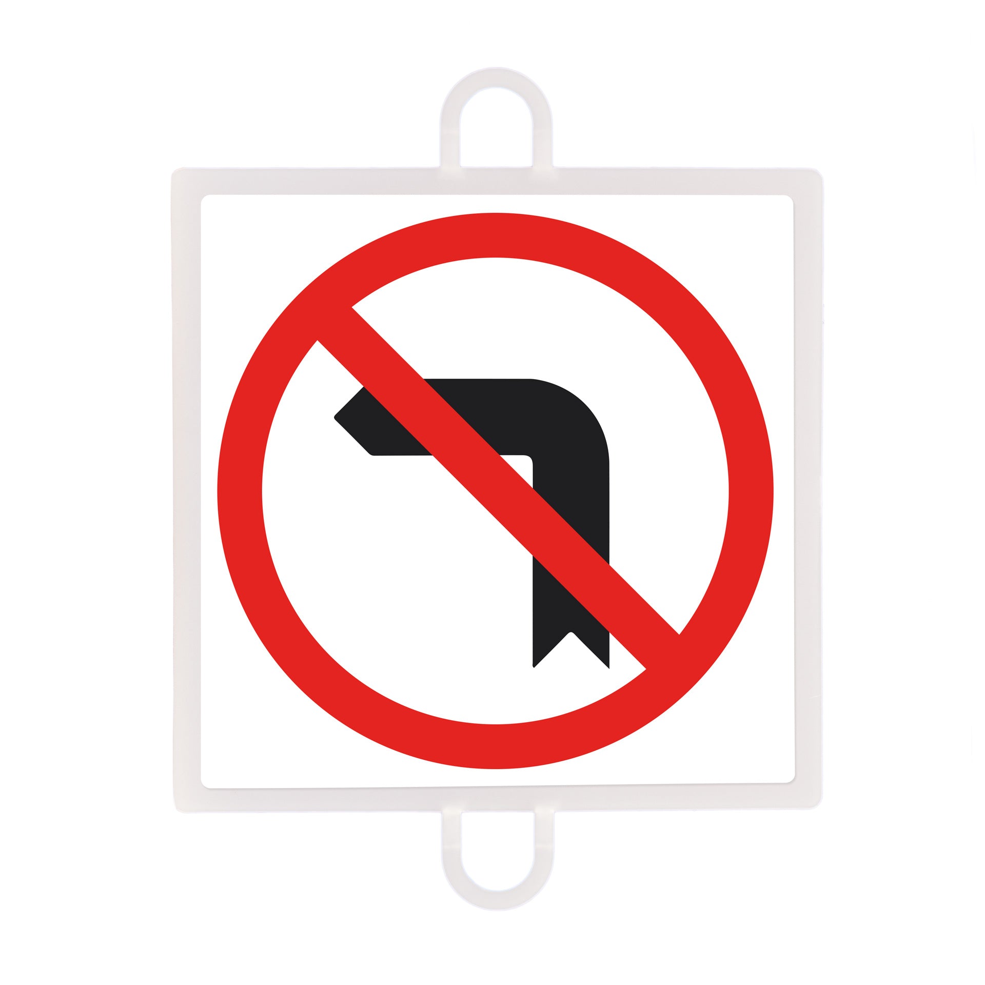 PROHIBITION TRAFFIC SIGN PANEL NO. 5 (NO LEFT TURN)