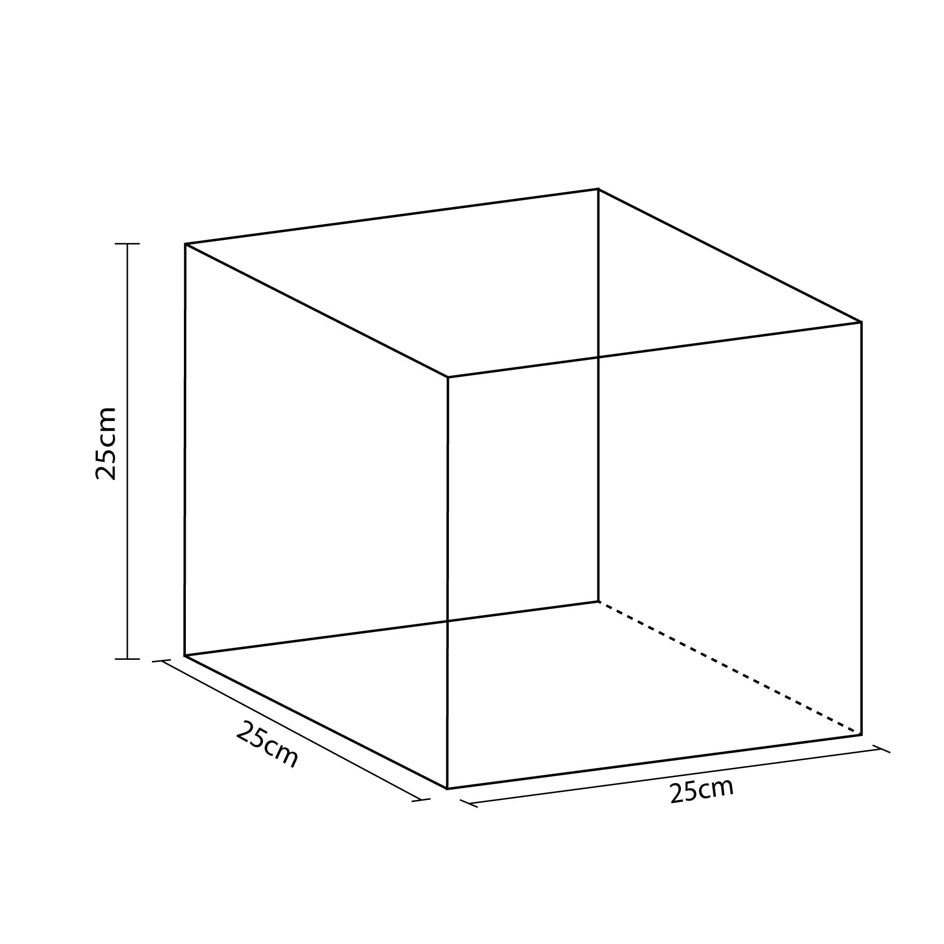 SQUARE FIGURE 25CM