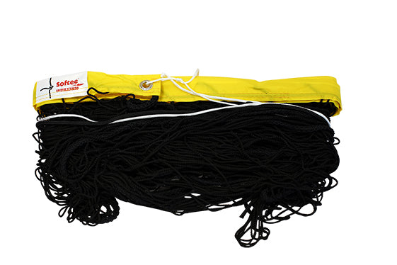 BEACH VOLLEYBALL NET 3MM PREMIUM LINE WITH YELLOW TAPE