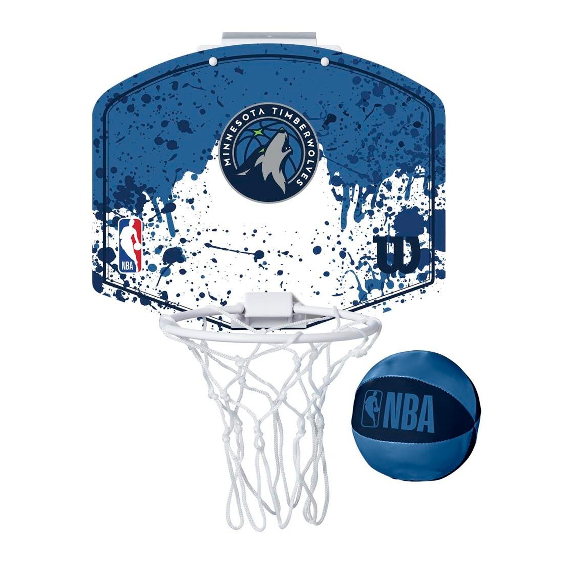 ENSEMBLE MINI-PANIER WILSON TEAM MINI HOOP NBA TIMBER