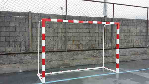 F.SAL/HANDBALL ALUMINUM PORTABLE GOALS 80X80MM WITH 80X40MM BASE