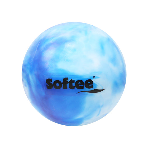 PEARLESCENT RHYTHMIC GYMNASTICS BALL JUNIOR WHITE/BLUE