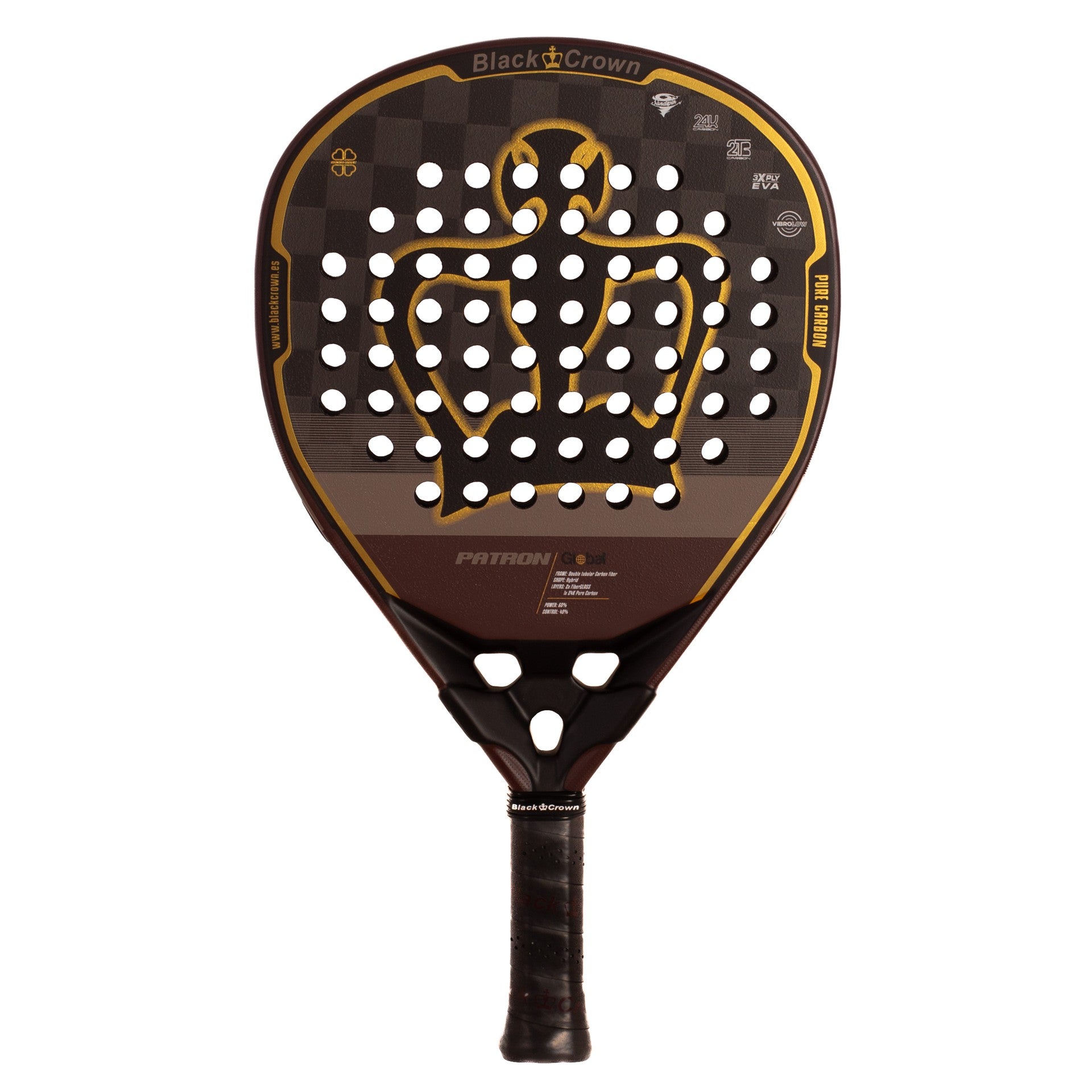 PALA DE PÁDEL BLACK CROWN PATRON GLOBAL
