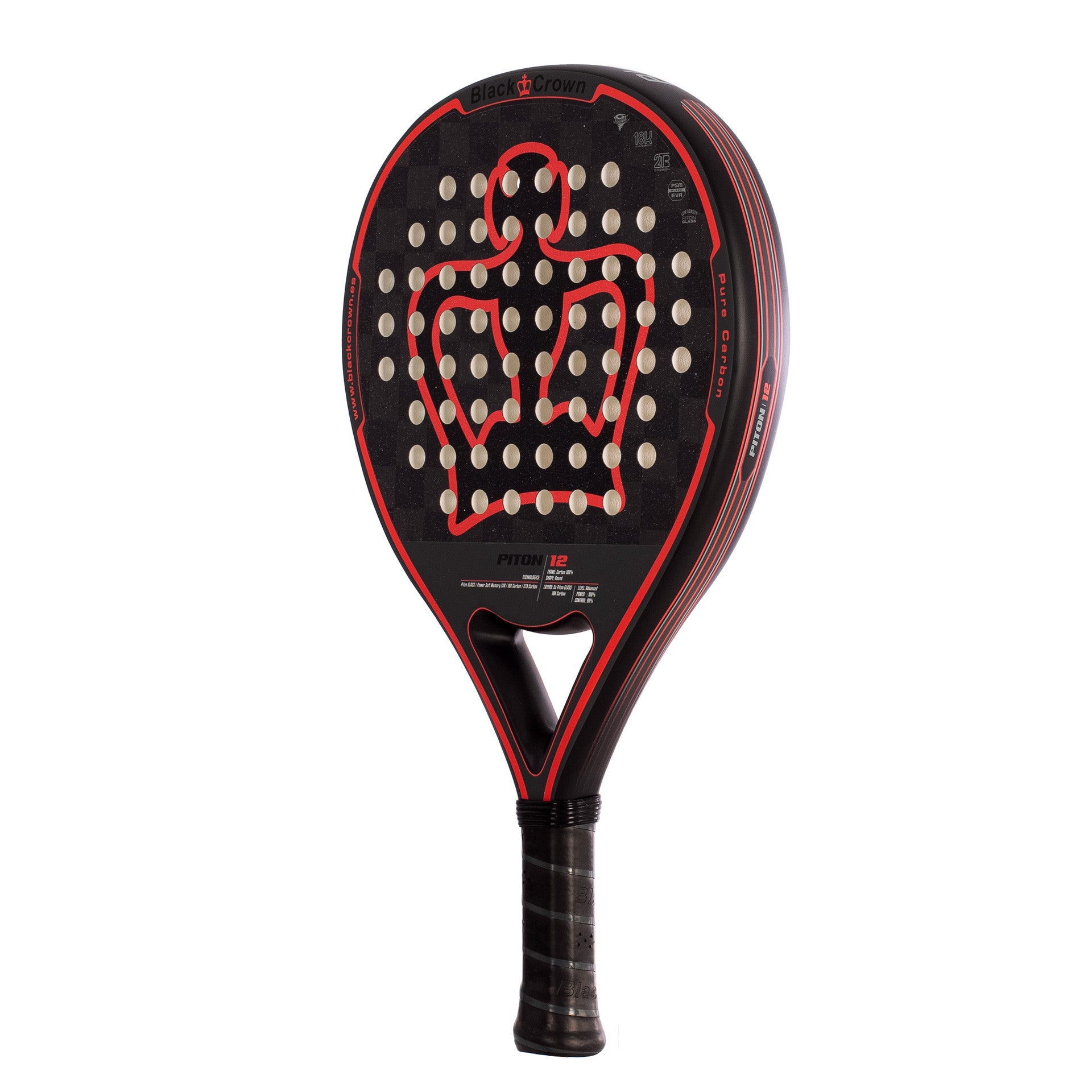 BLACK CROWN PITON 12 PADEL RACKET