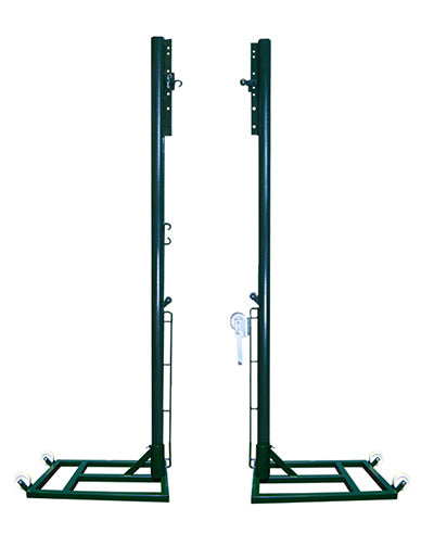 VOLLEYBALL POLES, METAL, PORTABLE, REGULABLE FOR TENNIS
